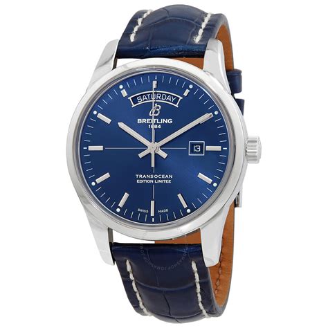 breitling transocean day date blue v7|breitling transocean a10360.